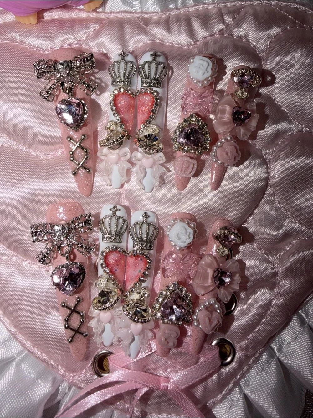 🫧🌸🎀so pretty press on nails set🎀🌸🫧